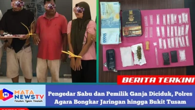 Pengedar Sabu dan Pemilik Ganja Diciduk, Polres Agara Bongkar Jaringan hingga Bukit Tusam