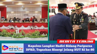 Kapolres Langkat Hadiri Sidang Paripurna DPRD, Perkuat Sinergi Jelang HUT RI ke-80