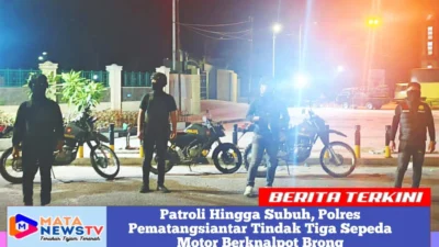 Patroli Hingga Subuh, Polres Pematangsiantar Tindak Tiga Sepeda Motor Berknalpot Brong