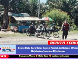 Polres Batu Bara Gelar Patroli Presisi, Antisipasi 3C dan Kejahatan Jalanan di Jalinsum
