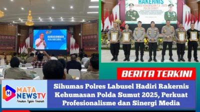Sihumas Polres Labusel Hadiri Rakernis Kehumasan Polda Sumut 2025, Perkuat Profesionalisme dan Sinergi Media