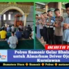 Polres Samosir Gelar Shalat Gaib untuk Almarhum Driver Ojol Affan Kurniawan