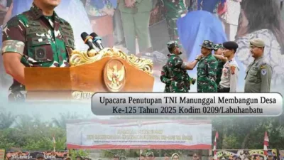 Upacara Penutupan TMMD ke-125 Kodim 0209/LB Berjalan Khidmat dan Penuh Kebersamaan
