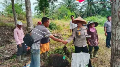 Polres Pematangsiantar Gelar Penanaman Jagung di Lahan Binaan