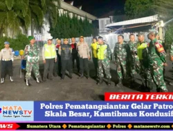 Polres Pematangsiantar Gelar Patroli Skala Besar, Kamtibmas Kondusif