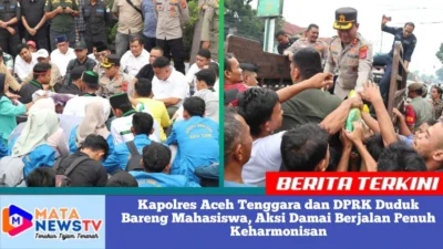 Kapolres Aceh Tenggara dan DPRK Duduk Bareng Mahasiswa, Aksi Damai Berjalan Penuh Keharmonisan