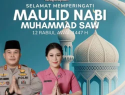 Kapolres Labusel Bersama Jajaran dan Bhayangkari Ucapkan Selamat Maulid Nabi Muhammad SAW 1447 H
