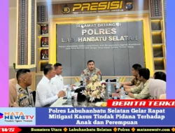 Polres Labuhanbatu Selatan Gelar Rapat Mitigasi Kasus Tindak Pidana Terhadap Anak dan Perempuan
