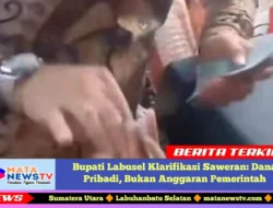 Tepis Isu Negatif, Bupati Labusel Pastikan Saweran Gunakan Dana Pribadi