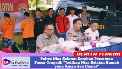 Polres Nias Selatan Serukan Persatuan Pasca-Tragedi: “Jadikan Nias Selatan Rumah yang Aman dan Damai”