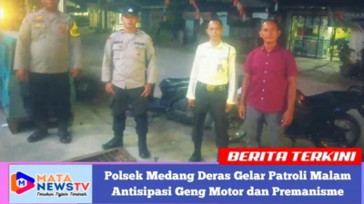 Polsek Medang Deras Gelar Patroli Malam Antisipasi Geng Motor dan Premanisme