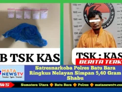 Satresnarkoba Polres Batu Bara Ringkus Nelayan Simpan 5,40 Gram Shabu