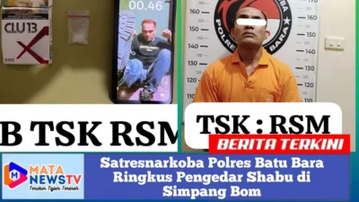 Satresnarkoba Polres Batu Bara Ringkus Pengedar Shabu di Simpang Bom
