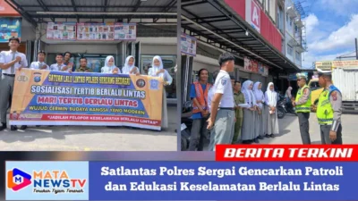 Satlantas Polres Sergai Gencarkan Patroli dan Edukasi Keselamatan Berlalu Lintas