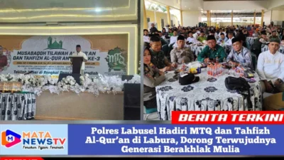 Polres Labusel Hadiri MTQ dan Tahfizh Al-Qur’an di Labura, Dorong Terwujudnya Generasi Berakhlak Mulia