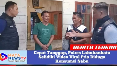 Cepat Tanggap, Polres Labuhanbatu Selidiki Video Viral Pria Diduga Konsumsi Sabu