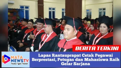 Lapas Rantauprapat Cetak Pegawai Berprestasi, Petugas dan Mahasiswa Raih Gelar Sarjana