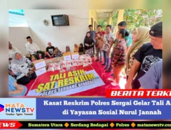 Kasat Reskrim Polres Sergai Gelar Tali Asih di Yayasan Sosial Nurul Jannah