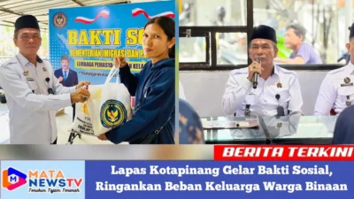 Lapas Kotapinang Gelar Bakti Sosial, Ringankan Beban Keluarga Warga Binaan