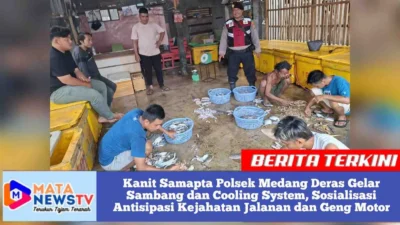 Kanit Samapta Polsek Medang Deras Gelar Sambang dan Cooling System, Sosialisasi Antisipasi Kejahatan Jalanan dan Geng Motor