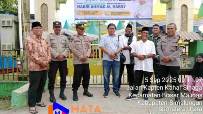 Polsek Bosar Maligas Amankan Safari Dakwah Maulid Nabi, 500 Jamaah Hadir