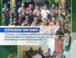 Koramil 11/Tanjung Beringin dan Polsek Tanjung Beringin Perkuat Sinergitas Melalui Silaturahmi