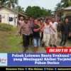 Polsek Lolowau Bantu Evakuasi Warga yang Meninggal Akibat Terjatuh dari Pohon Durian