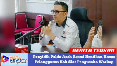 Penyidik Polda Aceh Resmi Hentikan Kasus Pelanggaran Hak Siar Pengusaha Warkop