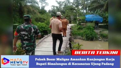 Polsek Bosar Maligas Amankan Kunjungan Kerja Bupati Simalungun di Kecamatan Ujung Padang