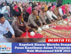 Kapolsek Siantar Martoba Sampaikan Pesan Kamtibmas dalam Peringatan Maulid Nabi Muhammad SAW 2025