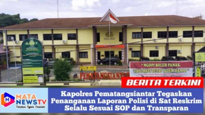 Kapolres Pematangsiantar Tegaskan Penanganan Laporan Polisi di Sat Reskrim Selalu Sesuai SOP dan Transparan