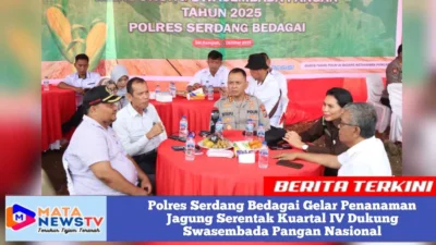 Polres Serdang Bedagai Gelar Penanaman Jagung Serentak Kuartal IV Dukung Swasembada Pangan Nasional
