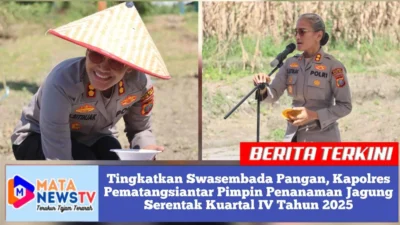 Tingkatkan Swasembada Pangan, Kapolres Pematangsiantar Pimpin Penanaman Jagung Serentak Kuartal IV Tahun 2025