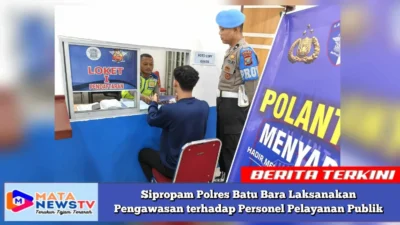 Sipropam Polres Batu Bara Laksanakan Pengawasan terhadap Personel Pelayanan Publik