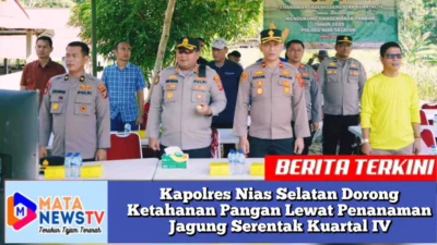 Kapolres Nias Selatan Dorong Ketahanan Pangan Lewat Penanaman Jagung Serentak Kuartal IV