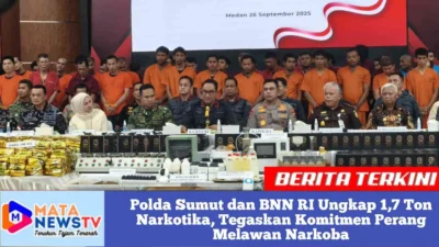 Polda Sumut dan BNN RI Ungkap 1,7 Ton Narkotika, Tegaskan Komitmen Perang Melawan Narkoba