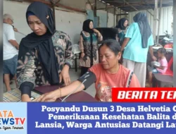 Posyandu Dusun 3 Desa Helvetia Gelar Pemeriksaan Kesehatan Balita dan Lansia, Warga Antusias Datangi Layanan