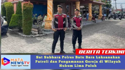 Sat Sabhara Polres Batu Bara Laksanakan Patroli dan Pengamanan Gereja di Wilayah Hukum Lima Puluh