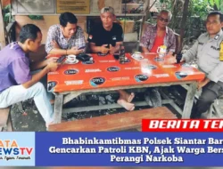 Bhabinkamtibmas Polsek Siantar Barat Gencarkan Patroli KBN, Ajak Warga Bersama Perangi Narkoba