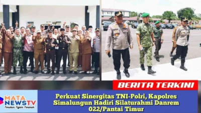 Perkuat Sinergitas TNI-Polri, Kapolres Simalungun Hadiri Silaturahmi Danrem 022/Pantai Timur