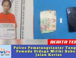 Polres Pematangsiantar Tangkap Pemuda Diduga Miliki Sabu di Jalan Kertas