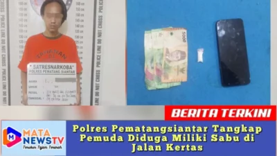 Polres Pematangsiantar Tangkap Pemuda Diduga Miliki Sabu di Jalan Kertas