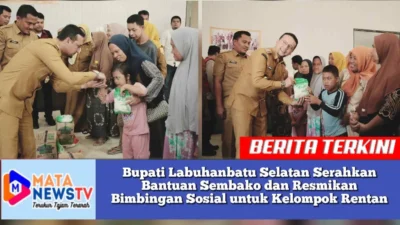 Bupati Fery Sahputra Simatupang Serahkan Bantuan dan Buka Bimbingan Sosial bagi Disabilitas, Lansia, dan Masyarakat Rentan di Labuhanbatu Selatan