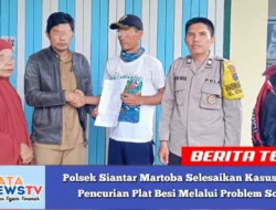 Polsek Siantar Martoba Selesaikan Kasus Dugaan Pencurian Plat Besi Melalui Problem Solving
