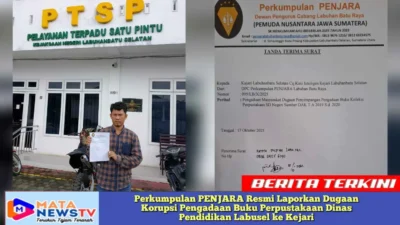 Perkumpulan PENJARA Resmi Laporkan Dugaan Korupsi Pengadaan Buku Perpustakaan Dinas Pendidikan Labusel ke Kejari