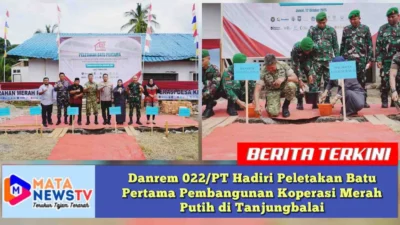 Danrem 022/PT Hadiri Peletakan Batu Pertama Pembangunan Koperasi Merah Putih di Tanjungbalai