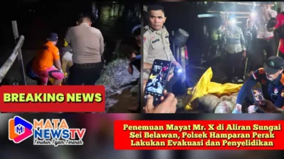 Penemuan Mayat Mr. X di Aliran Sungai Sei Belawan, Polsek Hamparan Perak Lakukan Evakuasi dan Penyelidikan