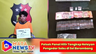 Polsek Panai Hilir Tangkap Nelayan Pengedar Sabu di Sei Berombang