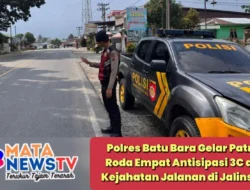 Polres Batu Bara Gelar Patroli Roda Empat Antisipasi 3C dan Kejahatan Jalanan di Jalinsum