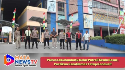 Polres Labuhanbatu Gelar Patroli Skala Besar, Pastikan Kamtibmas Tetap Kondusif